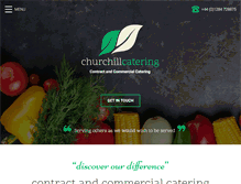 Tablet Screenshot of churchillcatering.co.uk